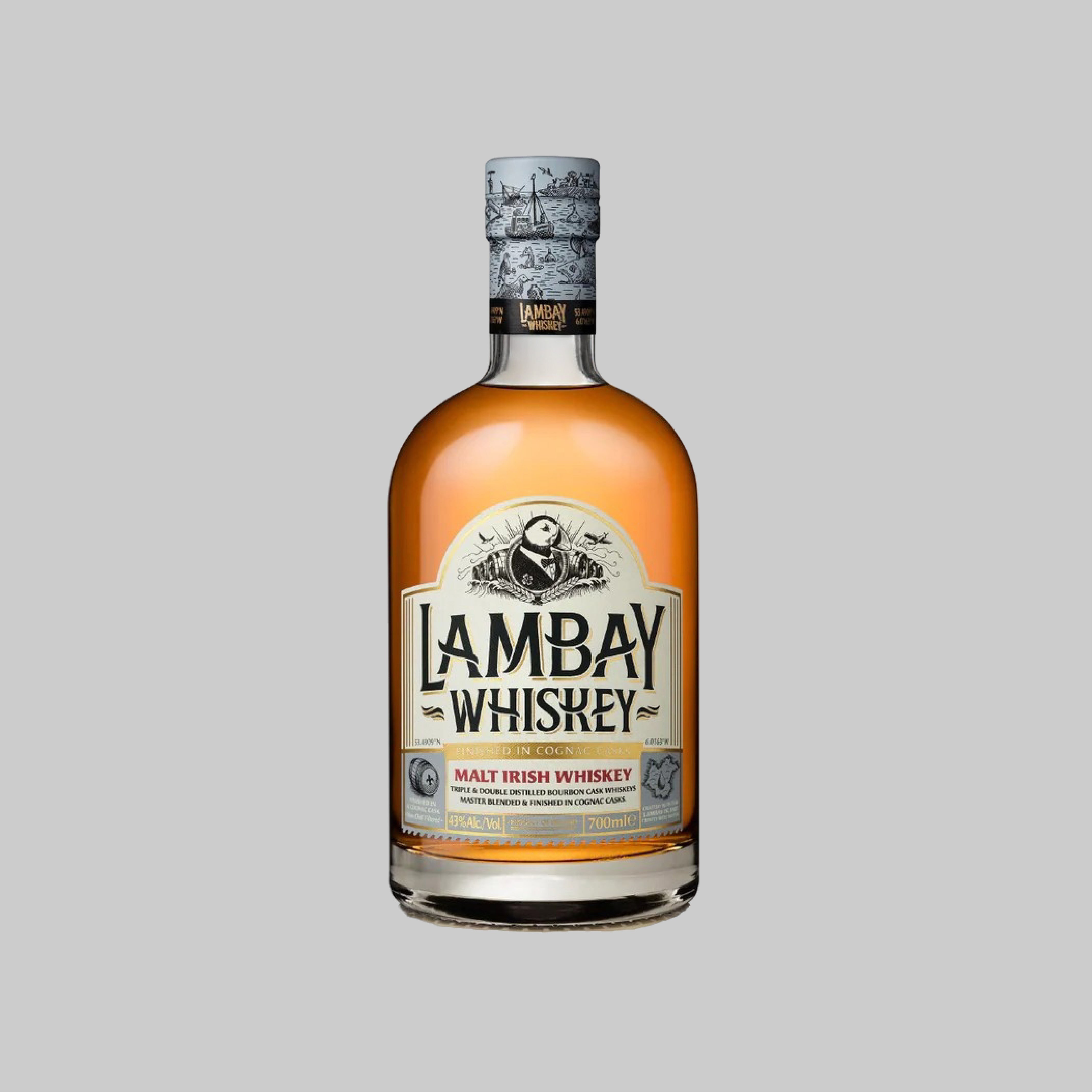 Lambay Malt Irish Whiskey 700ml 43.0% | TIME2DRINK